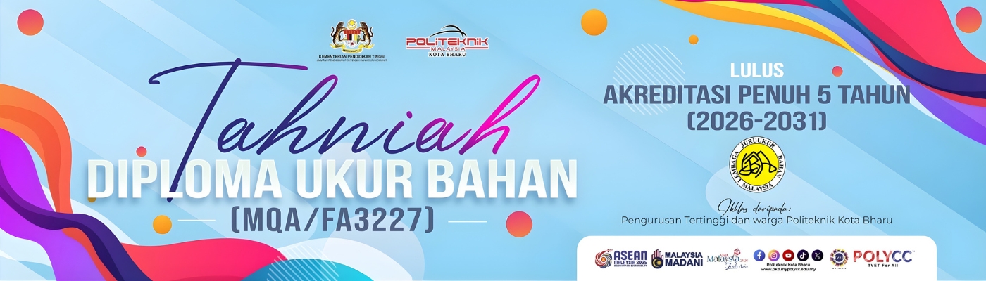 Tahniah Lulus Akreditasi Penuh Diploma Ukur Bahan